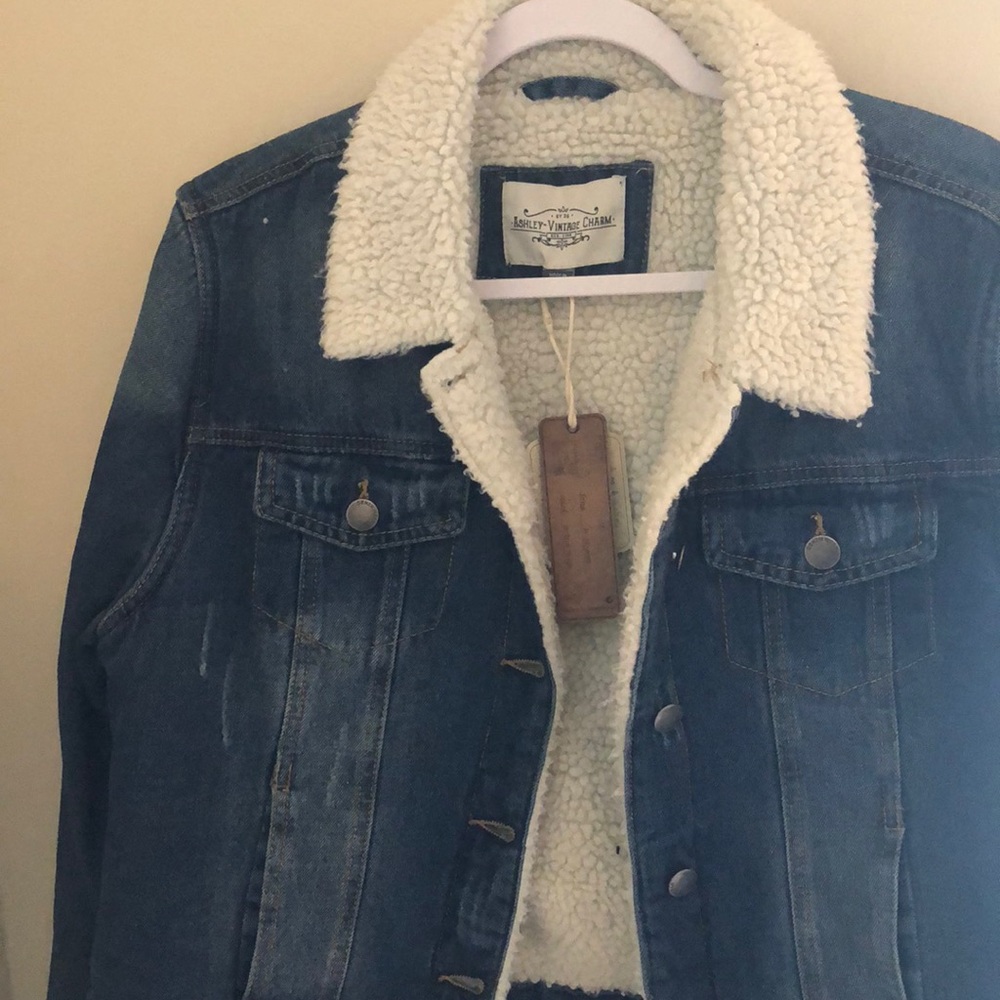 Sherpa lined Jean Jacket